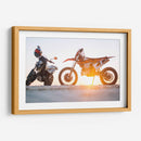 Motocicletas y atardecer | Cuadro decorativo de Canvas Lab