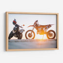 Motocicletas y atardecer | Cuadro decorativo de Canvas Lab