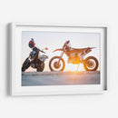 Motocicletas y atardecer | Cuadro decorativo de Canvas Lab
