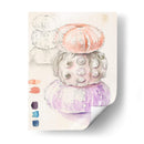 Bocetos De Erizo De Mar I - Jennifer Paxton Parker | Cuadro decorativo de Canvas Lab