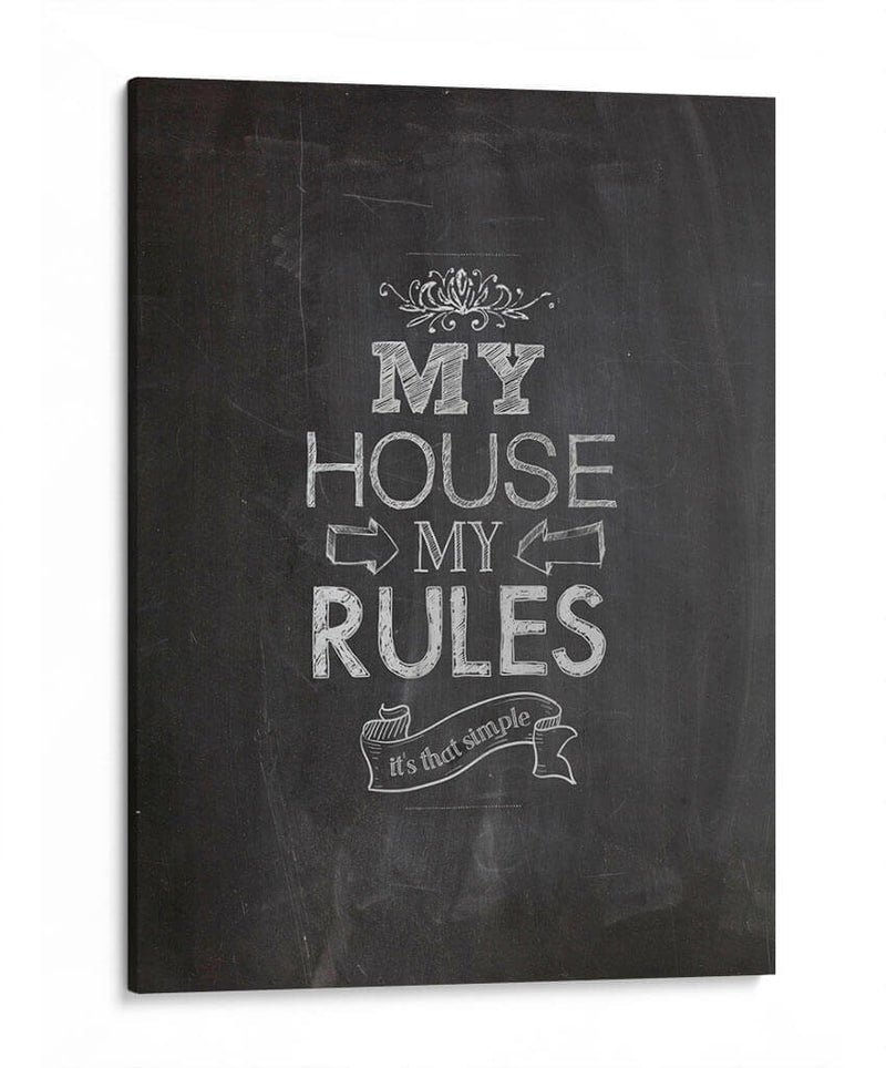 My house my rules - Rahma Projekt | Cuadro decorativo de Canvas Lab
