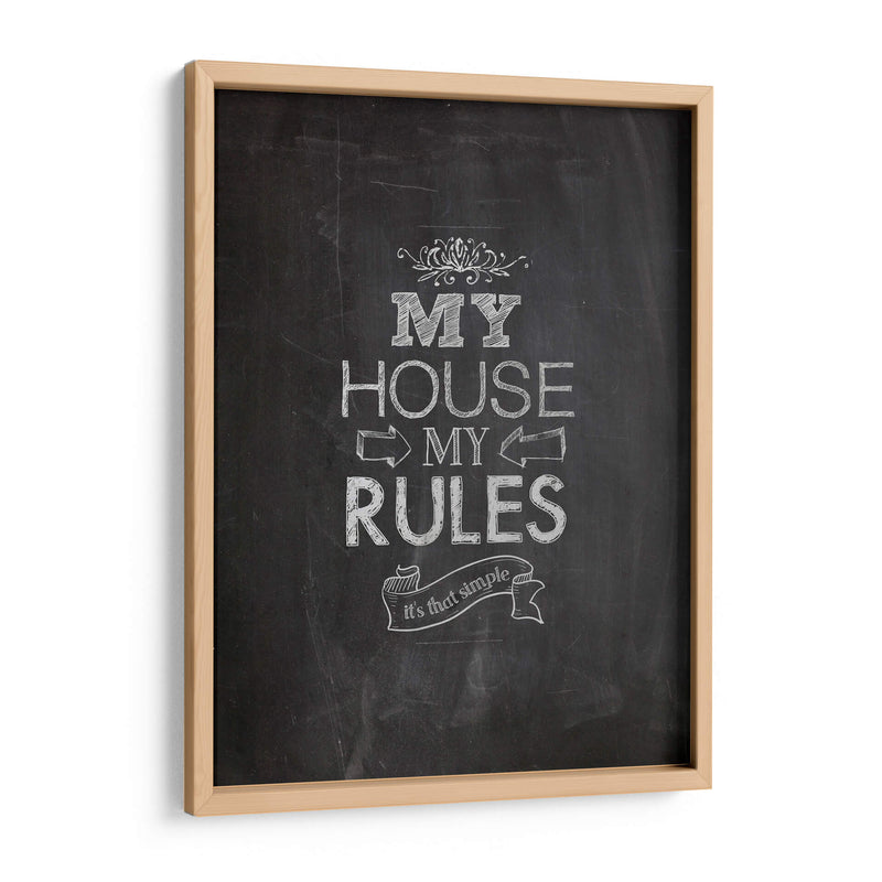 My house my rules - Rahma Projekt | Cuadro decorativo de Canvas Lab
