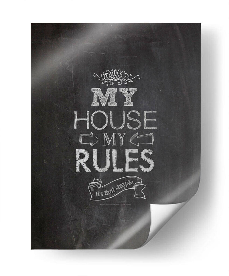 My house my rules - Rahma Projekt | Cuadro decorativo de Canvas Lab