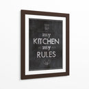 My kitchen my rules - Rahma Projekt | Cuadro decorativo de Canvas Lab