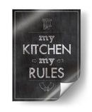My kitchen my rules - Rahma Projekt | Cuadro decorativo de Canvas Lab