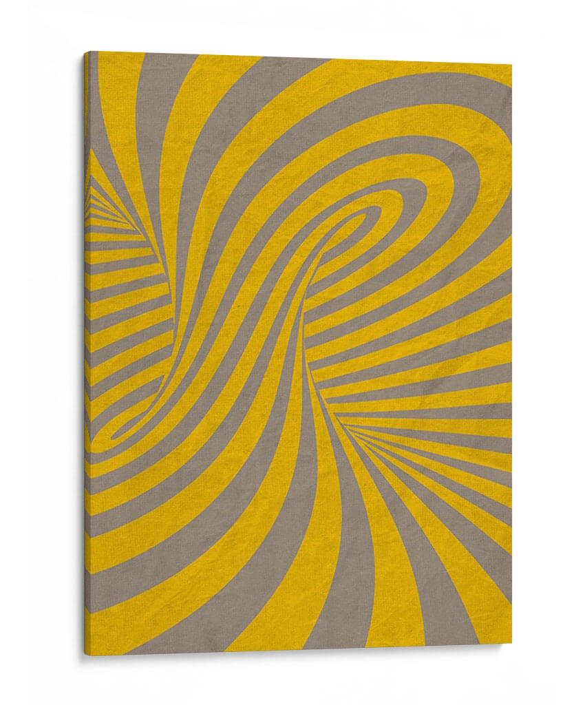Amarillo Remolinos A - THE Studio | Cuadro decorativo de Canvas Lab