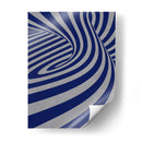 Cobalto Remolinos D - THE Studio | Cuadro decorativo de Canvas Lab