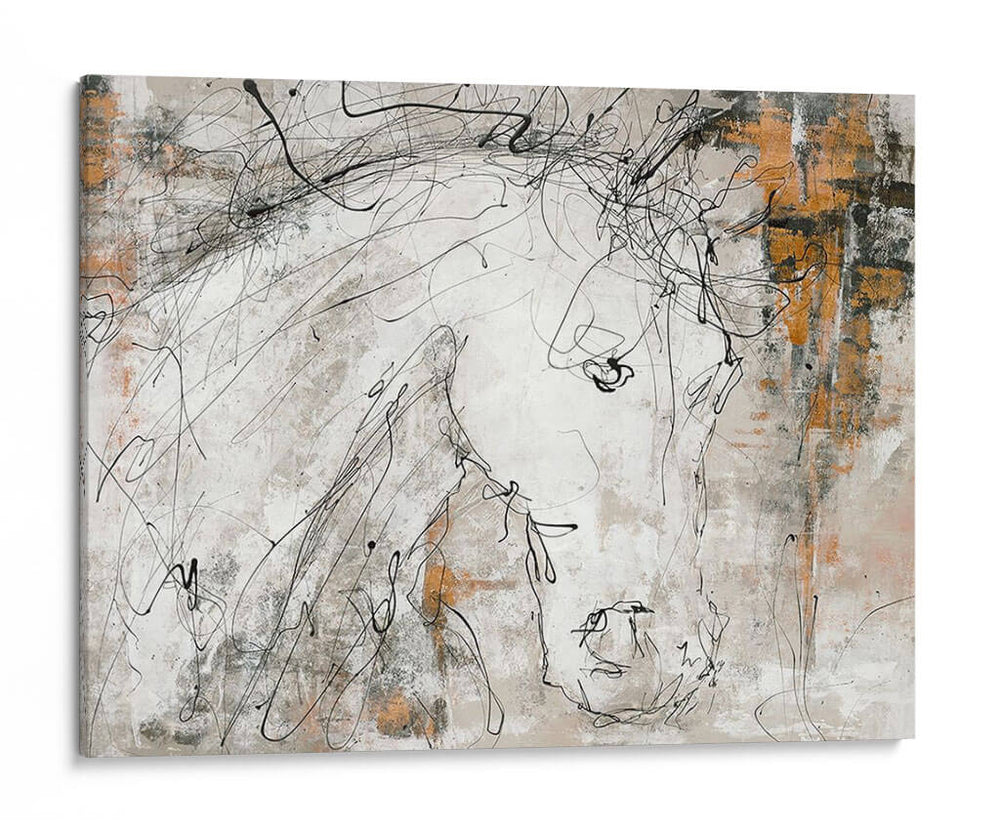Caballo De Contorno 4 - Stefano Altamura | Cuadro decorativo de Canvas Lab