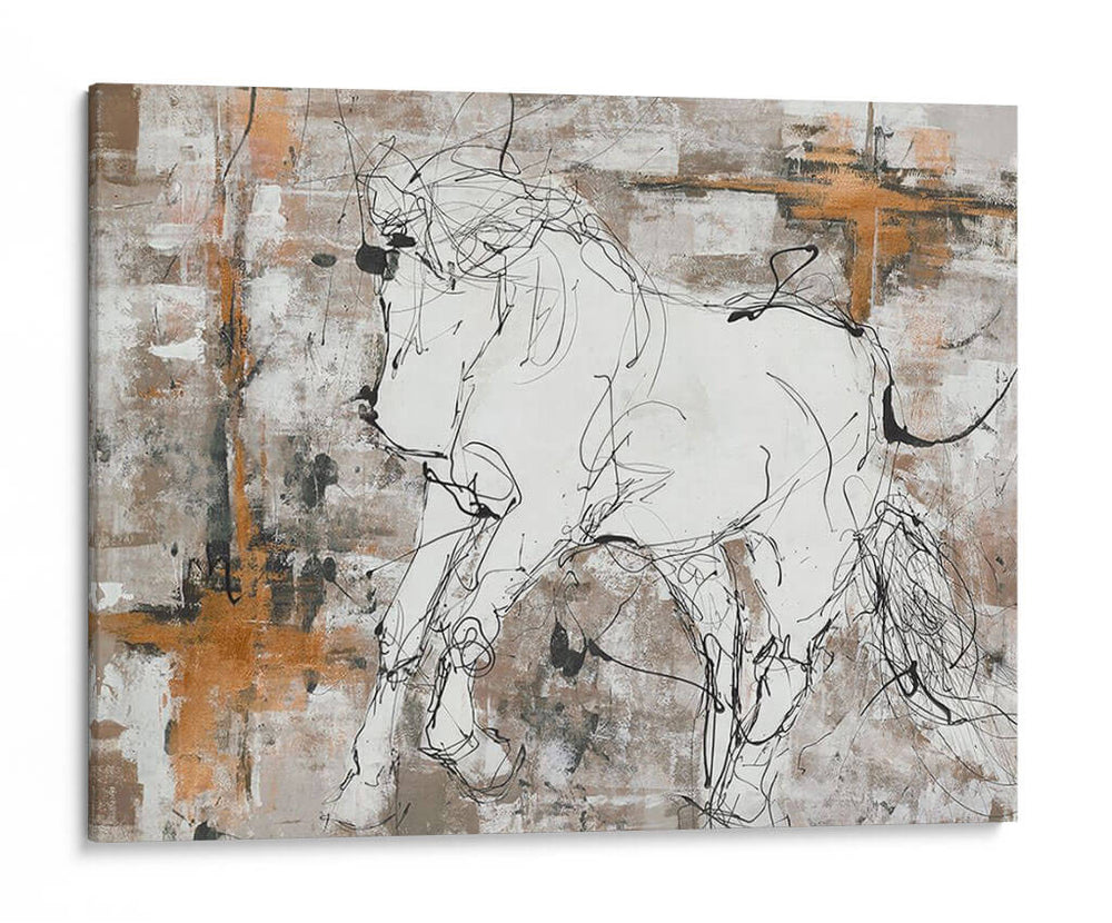 Caballo De Contorno 5 - Stefano Altamura | Cuadro decorativo de Canvas Lab