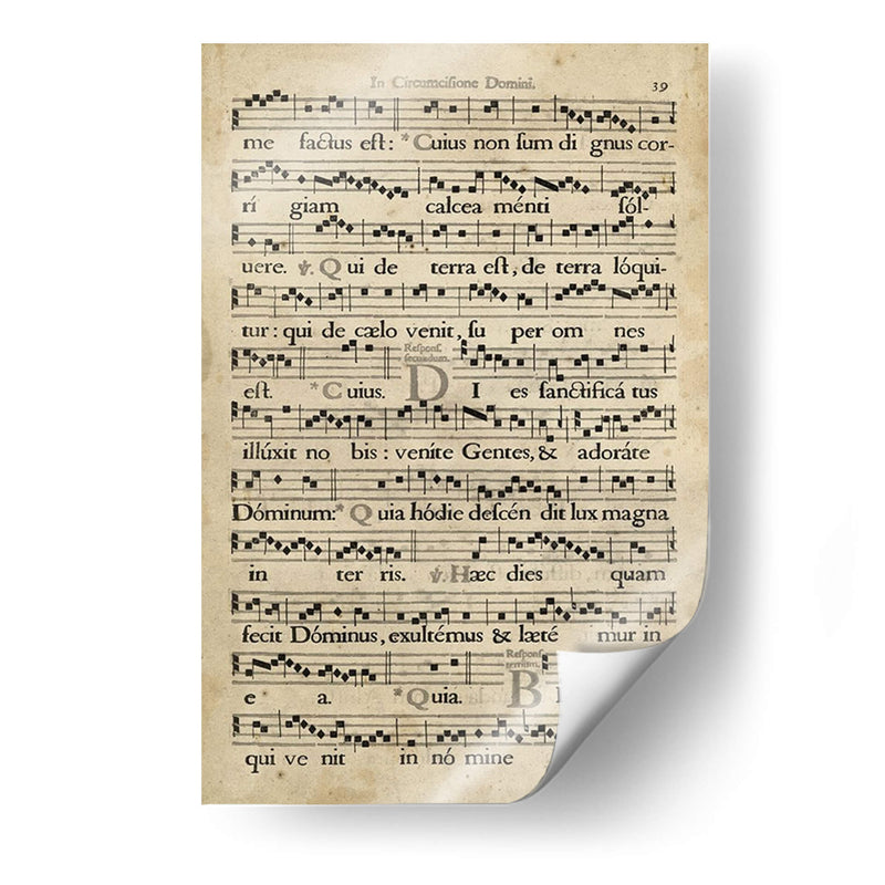 Vellum Songbook I I | Cuadro decorativo de Canvas Lab