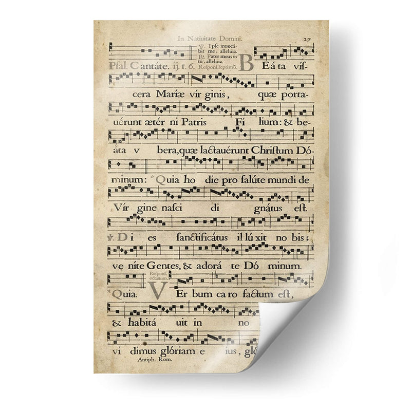 Songbook Vellum Iv | Cuadro decorativo de Canvas Lab