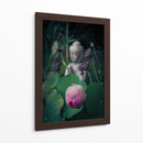 Composición de flores y un buda | Cuadro decorativo de Canvas Lab