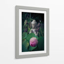 Composición de flores y un buda | Cuadro decorativo de Canvas Lab