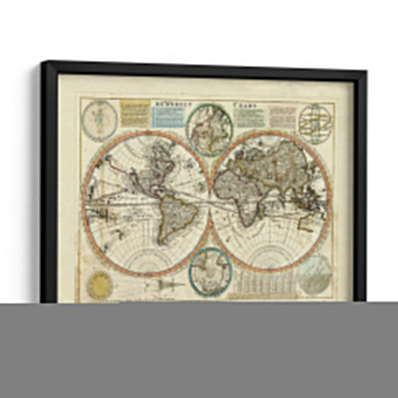 Mapa Dewerelt Caart | Cuadro decorativo de Canvas Lab