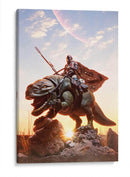 Mando and Dewback - Action Geek | Cuadro decorativo de Canvas Lab