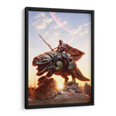 Mando and Dewback - Action Geek | Cuadro decorativo de Canvas Lab