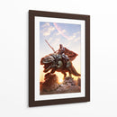 Mando and Dewback - Action Geek | Cuadro decorativo de Canvas Lab