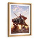 Mando and Dewback - Action Geek | Cuadro decorativo de Canvas Lab