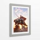 Mando and Dewback - Action Geek | Cuadro decorativo de Canvas Lab