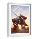 Mando and Dewback - Action Geek | Cuadro decorativo de Canvas Lab