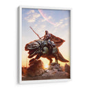 Mando and Dewback - Action Geek | Cuadro decorativo de Canvas Lab