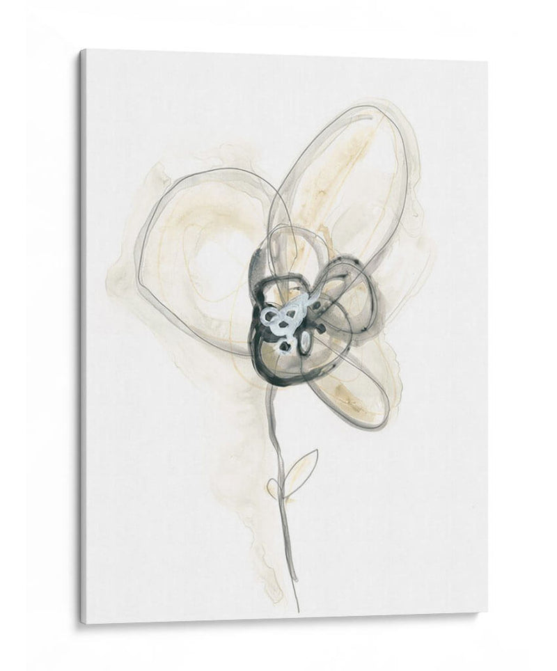 Estudio Floral Monocromo I - June Erica Vess | Cuadro decorativo de Canvas Lab