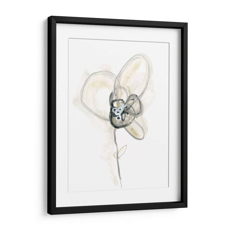 Estudio Floral Monocromo I - June Erica Vess | Cuadro decorativo de Canvas Lab