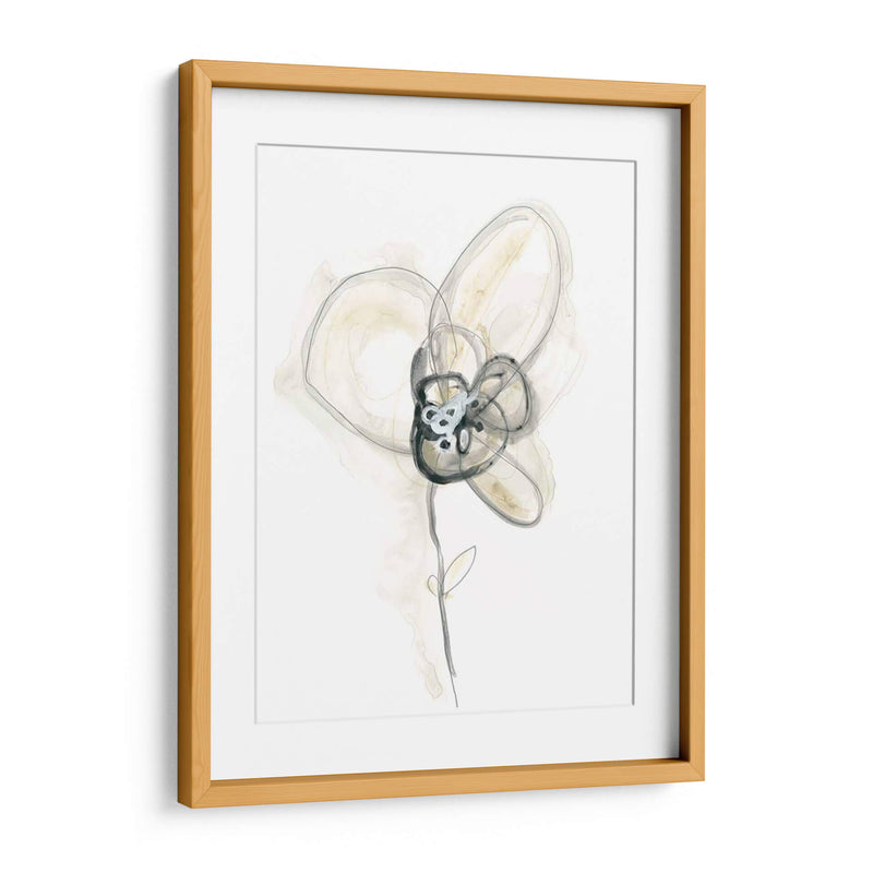 Estudio Floral Monocromo I - June Erica Vess | Cuadro decorativo de Canvas Lab