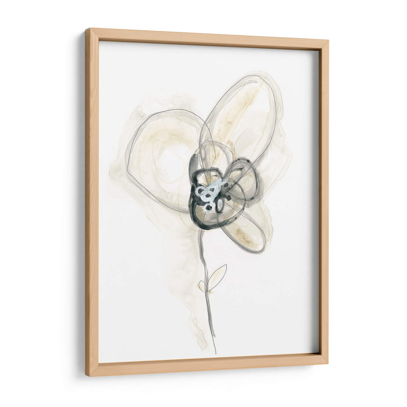 Estudio Floral Monocromo I - June Erica Vess | Cuadro decorativo de Canvas Lab