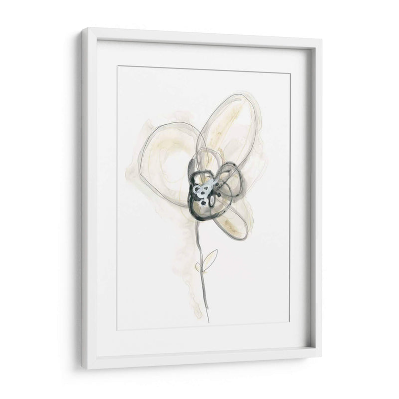 Estudio Floral Monocromo I - June Erica Vess | Cuadro decorativo de Canvas Lab