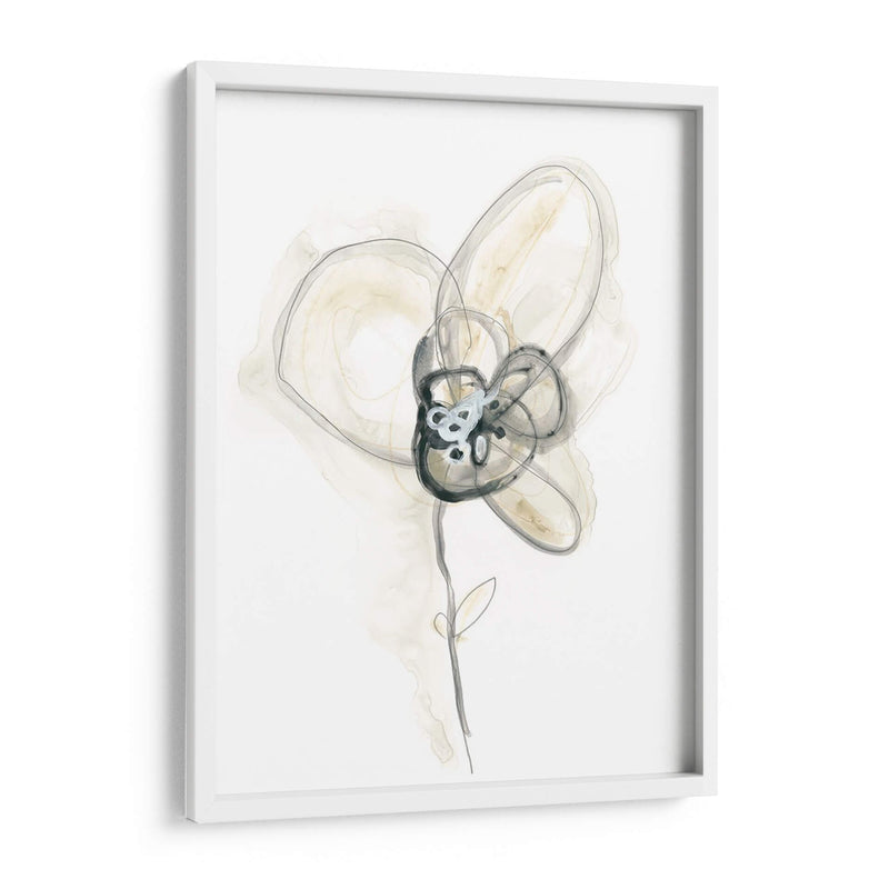 Estudio Floral Monocromo I - June Erica Vess | Cuadro decorativo de Canvas Lab