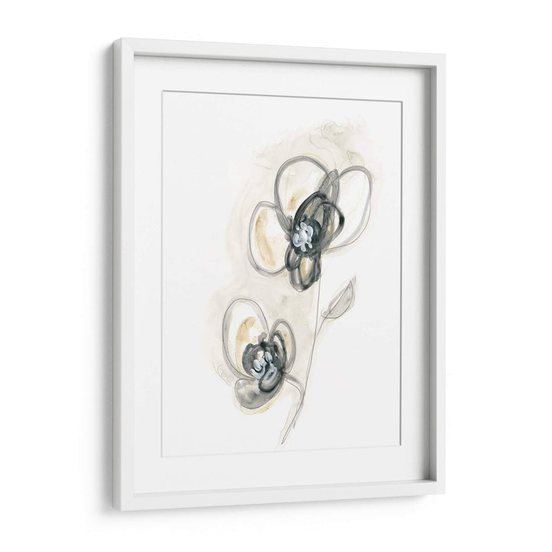 Estudio Floral Monocromo Ii - June Erica Vess | Cuadro decorativo de Canvas Lab