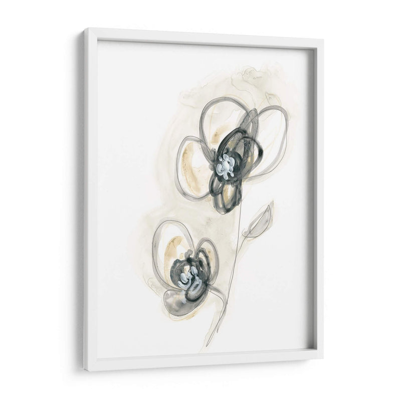 Estudio Floral Monocromo Ii - June Erica Vess | Cuadro decorativo de Canvas Lab