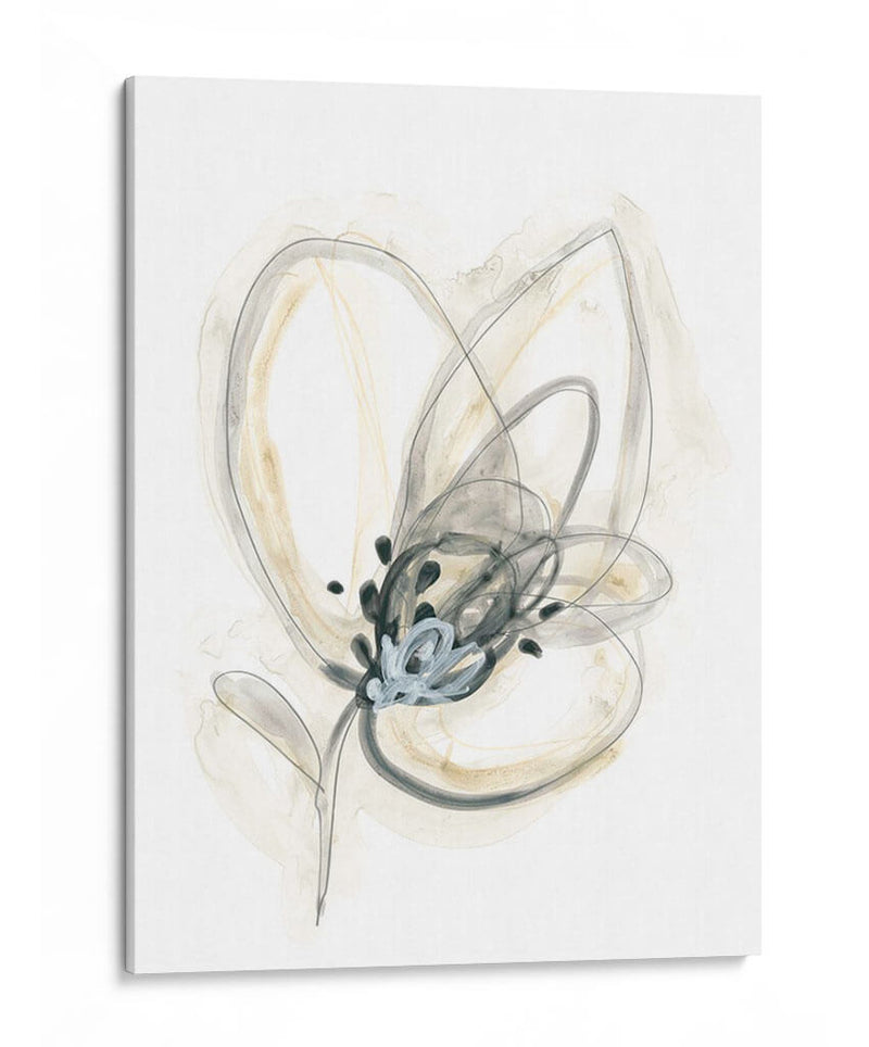 Estudio Floral Monocromo V - June Erica Vess | Cuadro decorativo de Canvas Lab