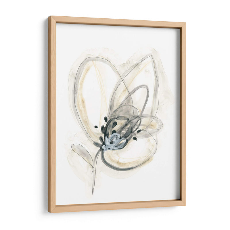 Estudio Floral Monocromo V - June Erica Vess | Cuadro decorativo de Canvas Lab