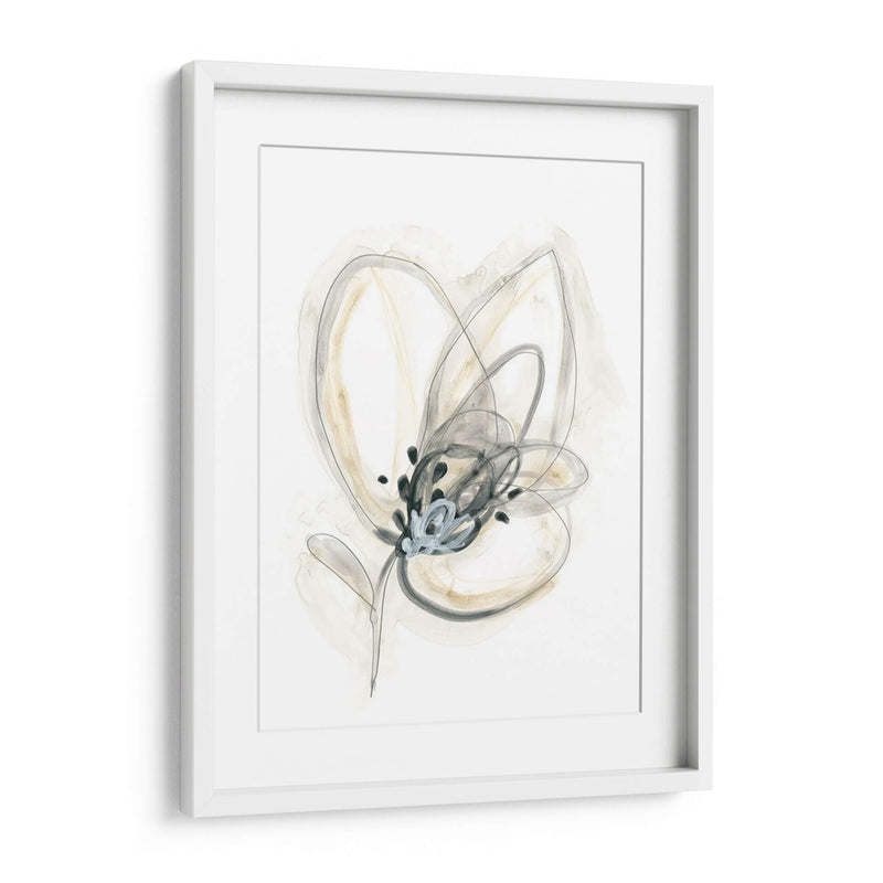 Estudio Floral Monocromo V - June Erica Vess | Cuadro decorativo de Canvas Lab