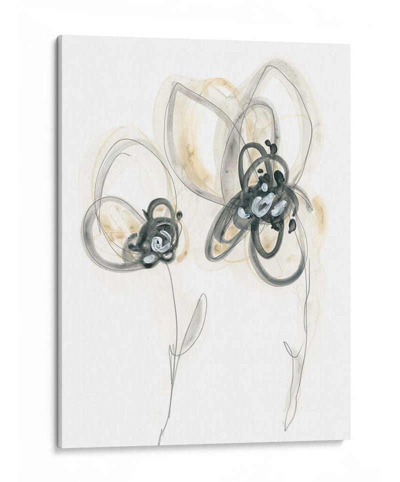 Estudio Floral Monocromo Vi - June Erica Vess | Cuadro decorativo de Canvas Lab