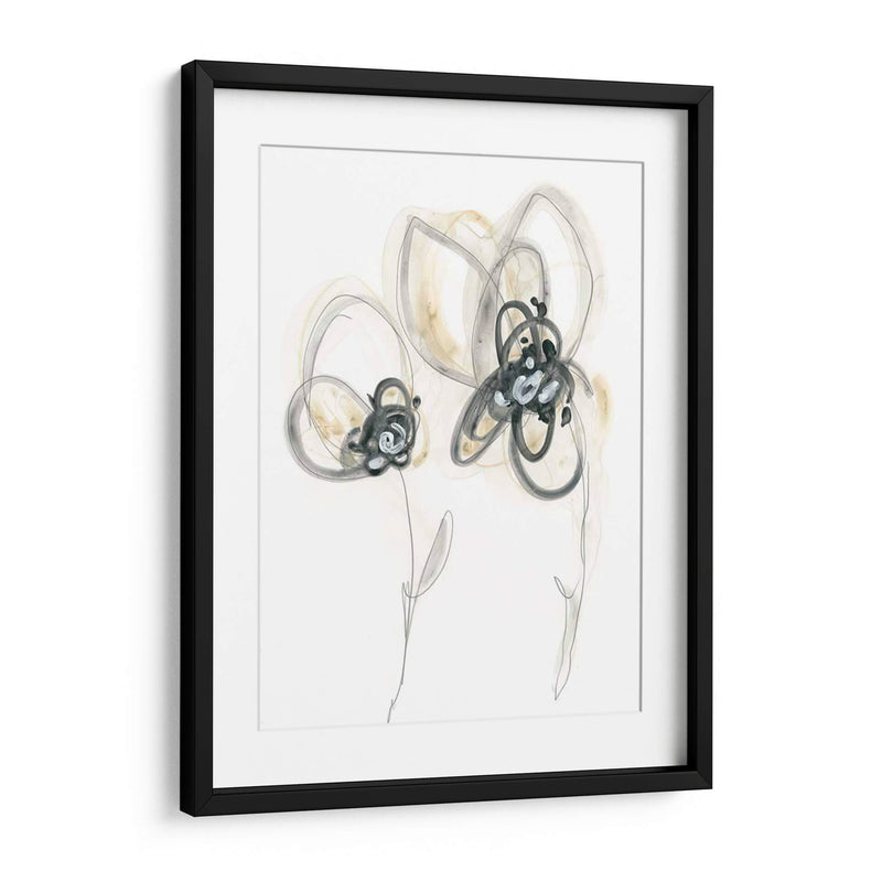 Estudio Floral Monocromo Vi - June Erica Vess | Cuadro decorativo de Canvas Lab