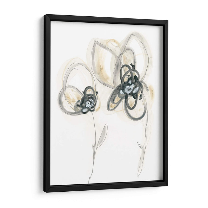 Estudio Floral Monocromo Vi - June Erica Vess | Cuadro decorativo de Canvas Lab