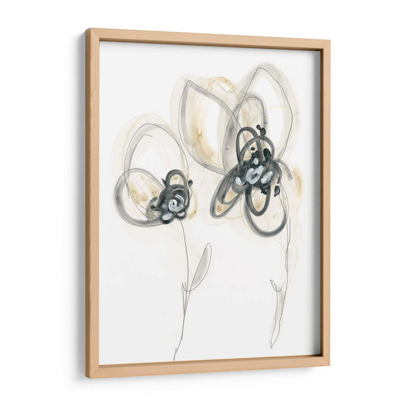 Estudio Floral Monocromo Vi - June Erica Vess | Cuadro decorativo de Canvas Lab
