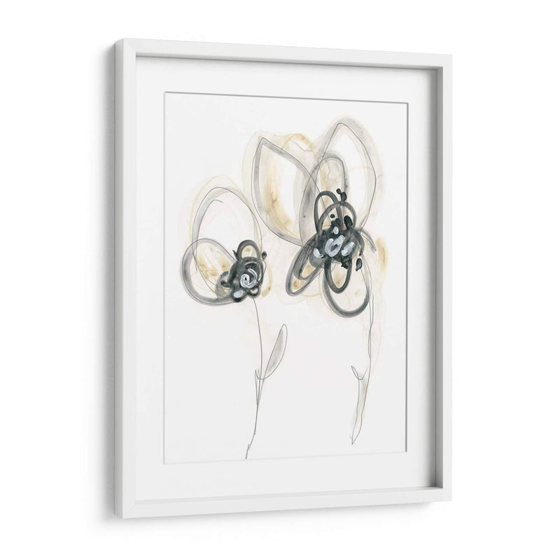 Estudio Floral Monocromo Vi - June Erica Vess | Cuadro decorativo de Canvas Lab