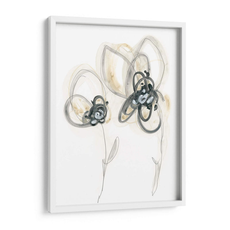 Estudio Floral Monocromo Vi - June Erica Vess | Cuadro decorativo de Canvas Lab