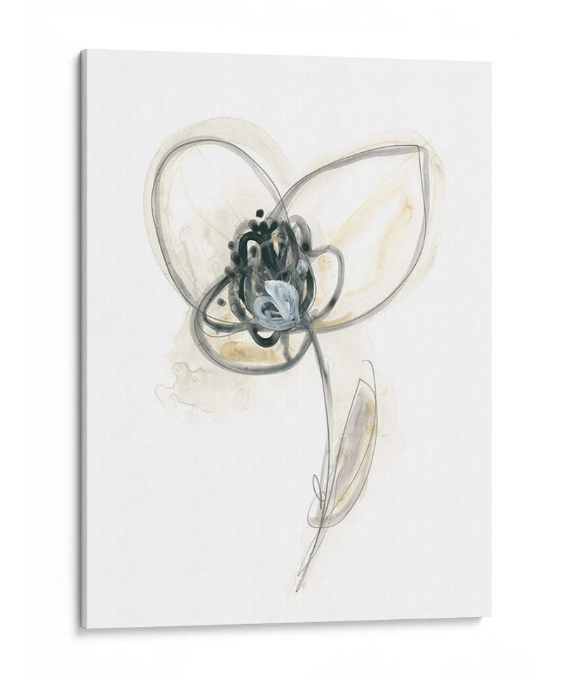 Estudio Floral Monocromo Vii - June Erica Vess | Cuadro decorativo de Canvas Lab