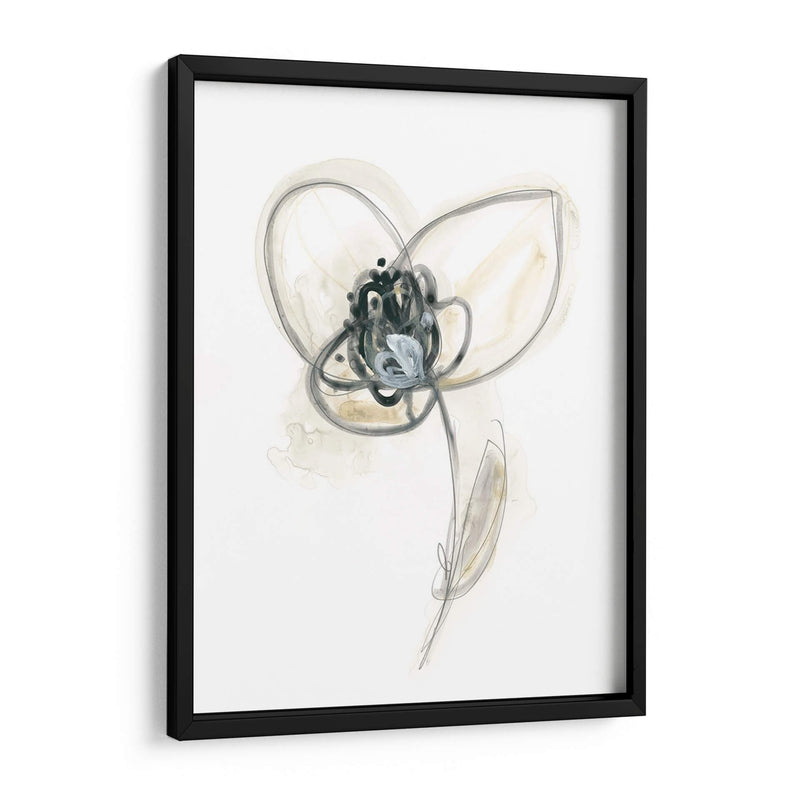 Estudio Floral Monocromo Vii - June Erica Vess | Cuadro decorativo de Canvas Lab