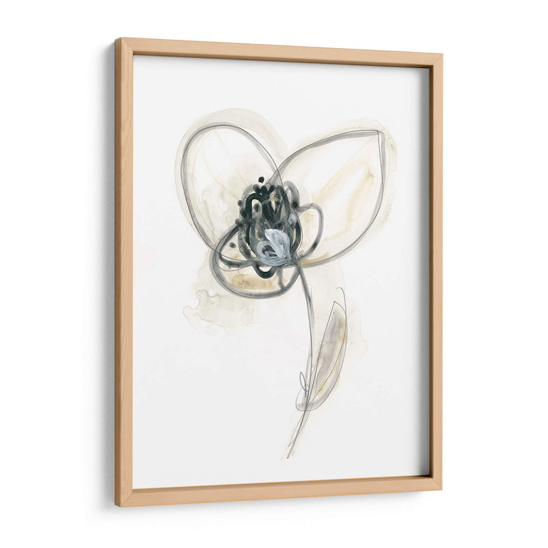 Estudio Floral Monocromo Vii - June Erica Vess | Cuadro decorativo de Canvas Lab