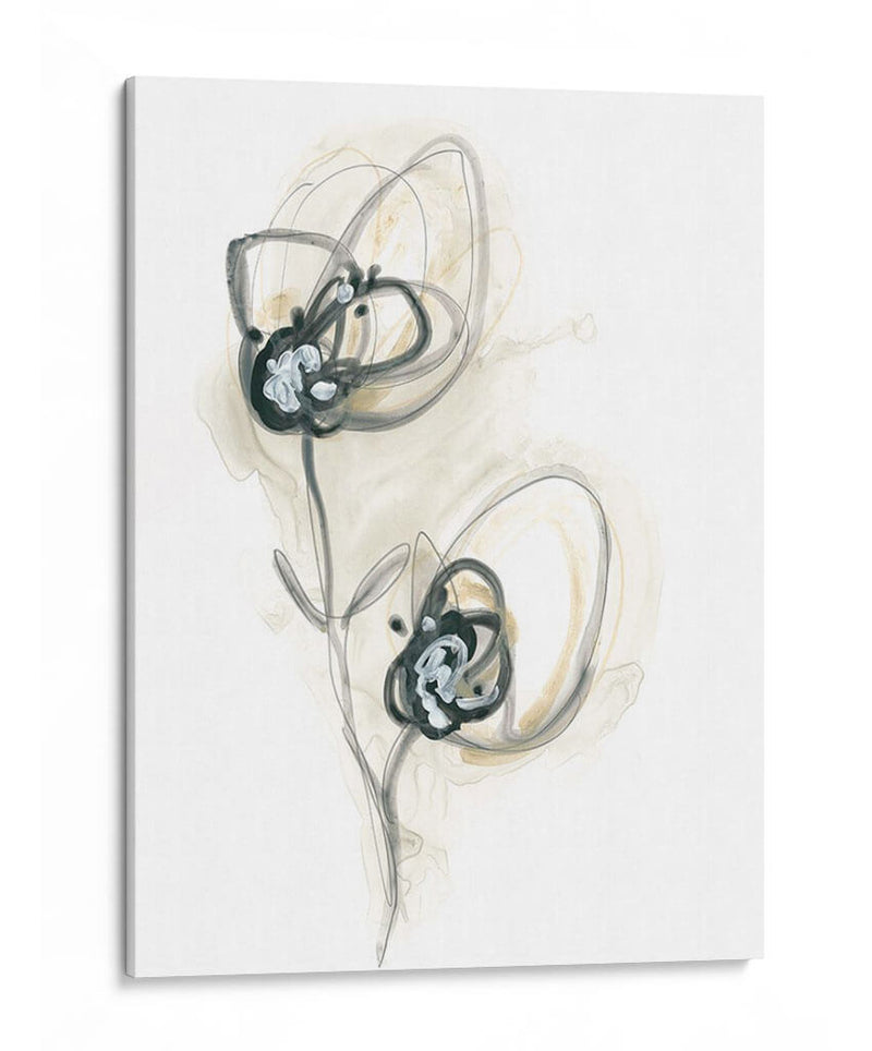 Estudio Floral Monocromo Ix - June Erica Vess | Cuadro decorativo de Canvas Lab