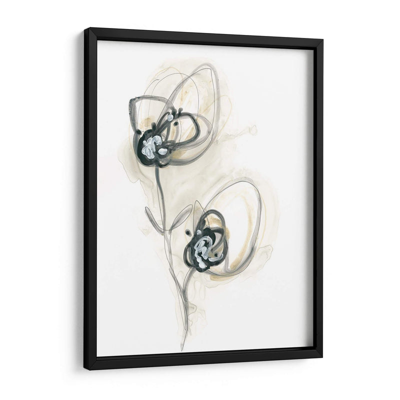 Estudio Floral Monocromo Ix - June Erica Vess | Cuadro decorativo de Canvas Lab
