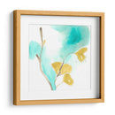 Teal Y Ocre Ginko I - June Erica Vess | Cuadro decorativo de Canvas Lab