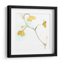 Teal Y Ocre Ginko Ii - June Erica Vess | Cuadro decorativo de Canvas Lab