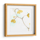 Teal Y Ocre Ginko Ii - June Erica Vess | Cuadro decorativo de Canvas Lab